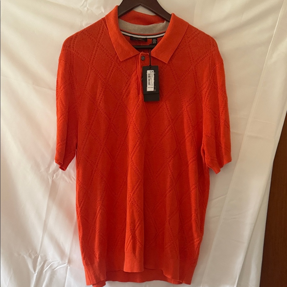 Ted Baker Vibrant Orange Polo Shirt